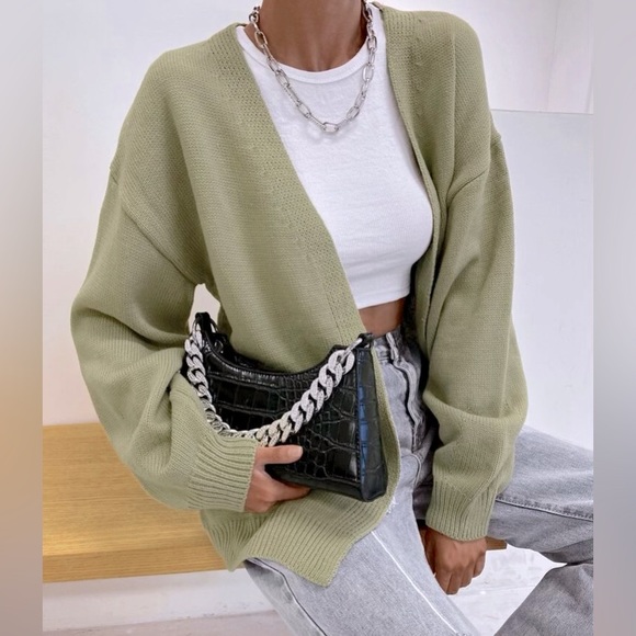 NWOT Women’s Green Cardigan - XL - Picture 1 of 8